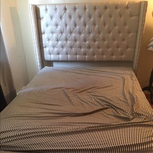 Beige Tufted Bedframe